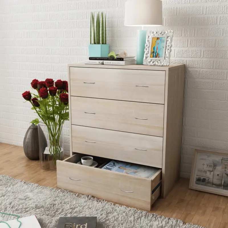 Dressoir met bewerkt hout voor een tijdloze uitstraling
