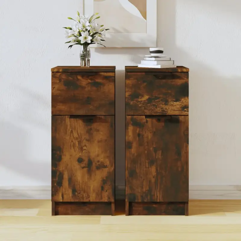Dressoir met bewerkt hout voor minimalistische charme