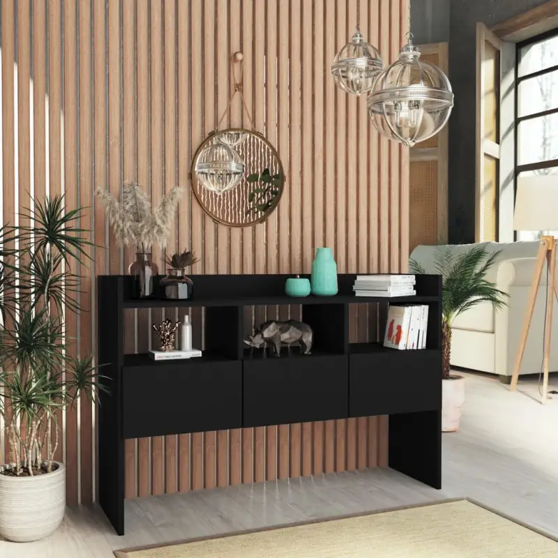 Dressoir met bewerkt hout voor moderne charme en ruime opbergruimte