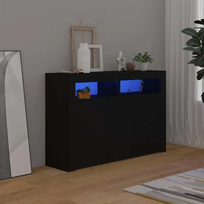 Dressoir met rgb led-verlichting en duurzaam bewerkt hout