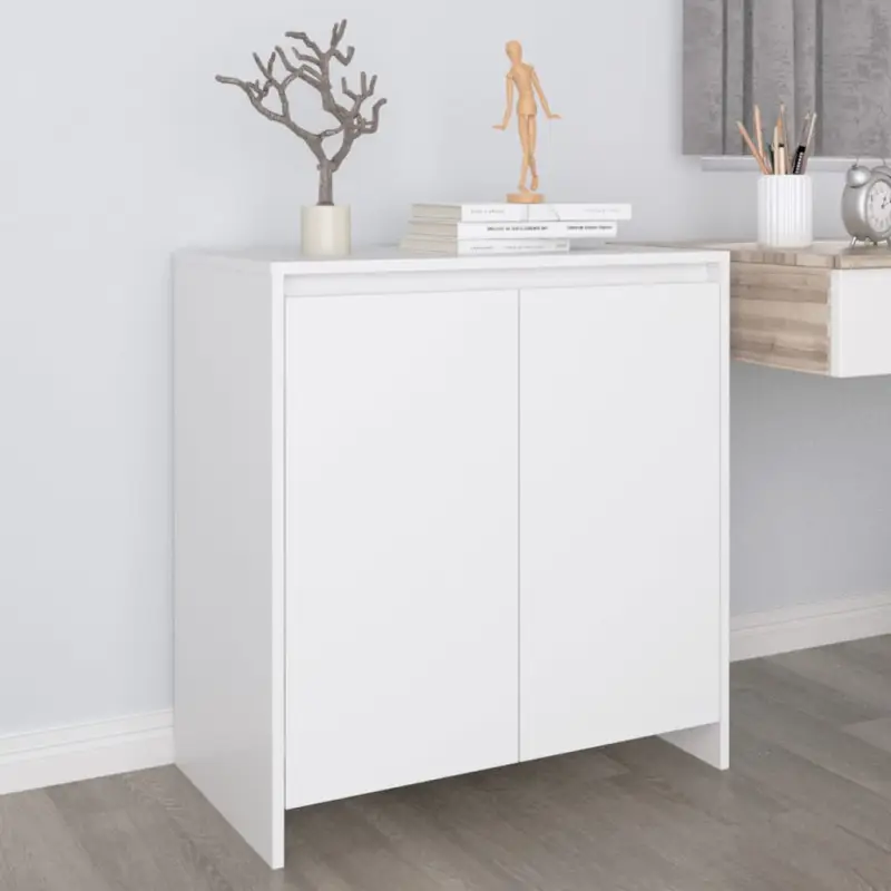 Dressoir van bewerkt hout met opbergruimte en stevig design
