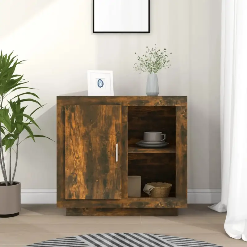 Dressoir van bewerkt hout voor gemakkelijk schoon en nette woonruimte