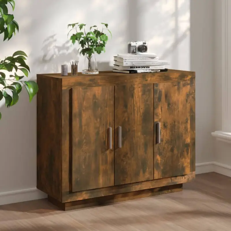 Dressoir van bewerkt hout voor gemakkelijke schoonmaak en stijlvolle opslag