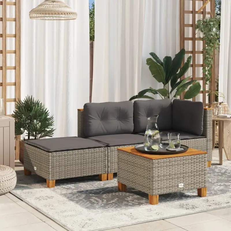 Duurzame tuinkruk met poly rattan en comfortabele zitervaring