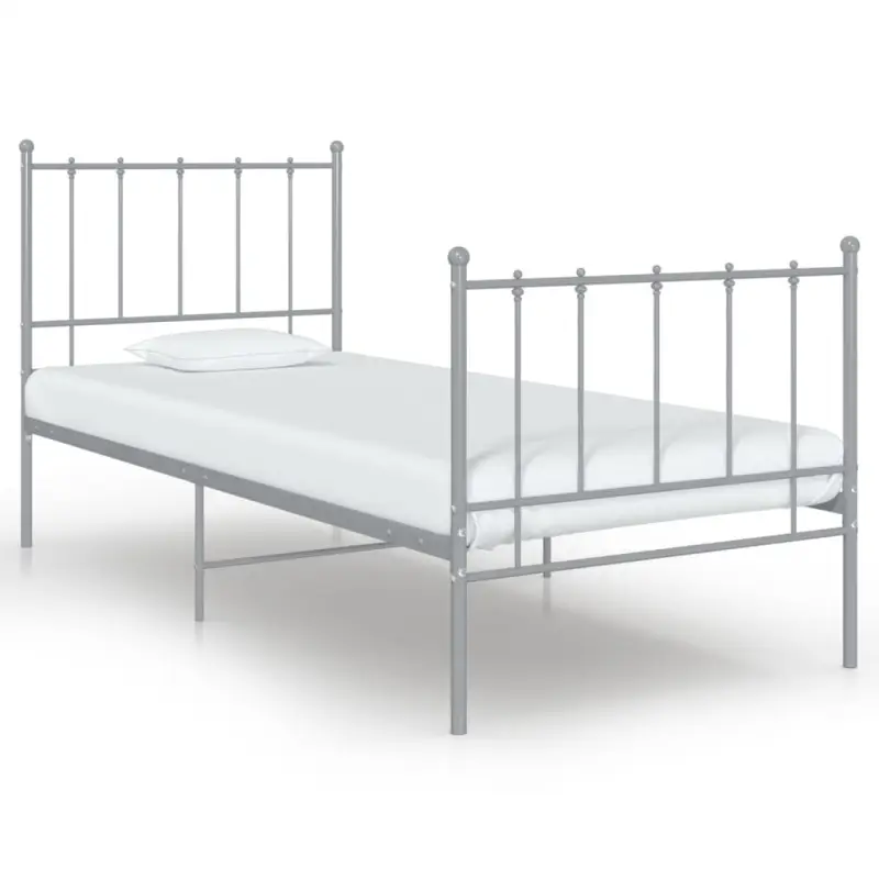 Een comfortabel eenpersoonsbed met gepoedercoat metaal voor heerlijke nachtrust