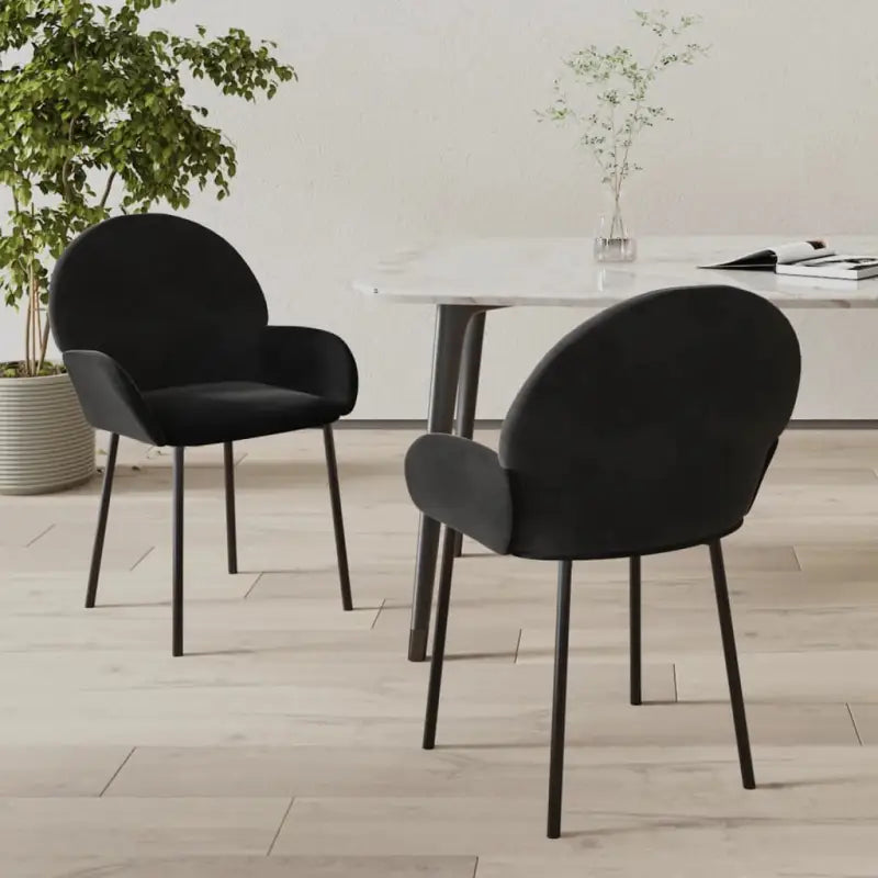 Eetkamerstoelen met hoogte armleuning en luxe fluweel design