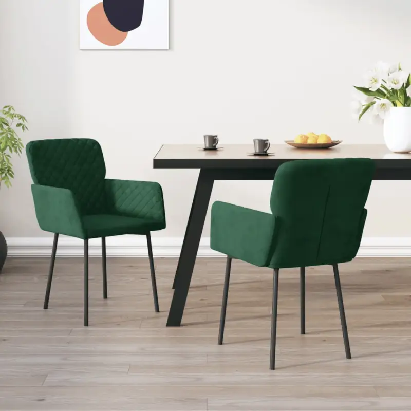Eetkamerstoelen met hoogte armleuning en luxe fluweel ontwerp
