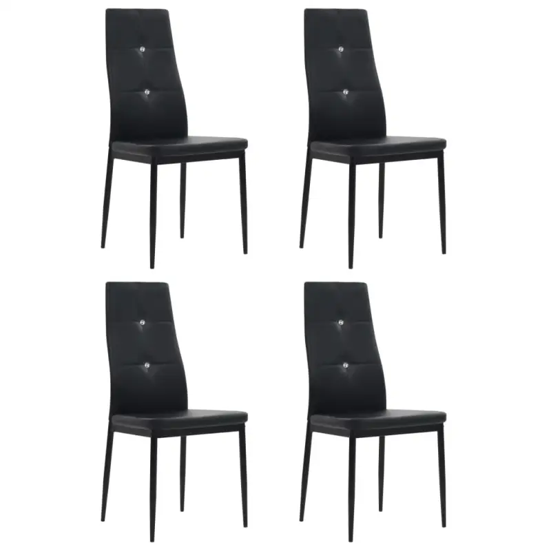 Eetkamerstoelen met houten frame en stalen poten inclusief levering