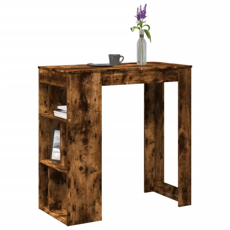 Eettafel van bewerkt hout in gerookt eiken voor stijl en duurzaamheid