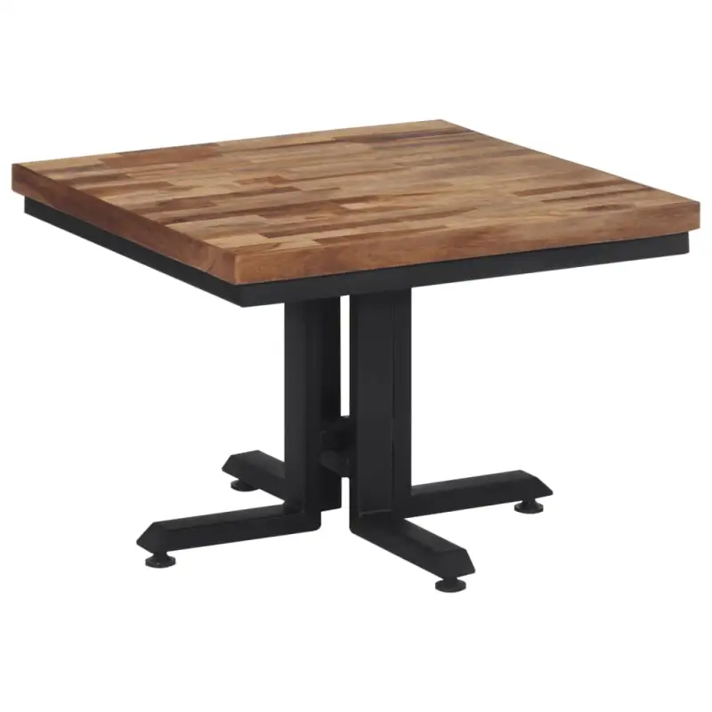 Eettafel van massief gerecycled teakhout met elegante uitstraling