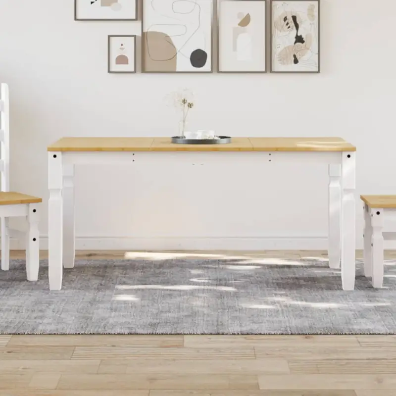 Eettafel van massief grenenhout eenvoudig schoon en stijlvolle uitstraling