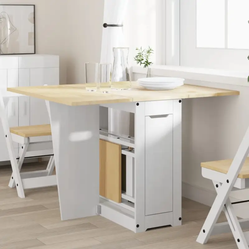 Eettafel van massief grenenhout en bewerkt hout voor duurzame maaltijden
