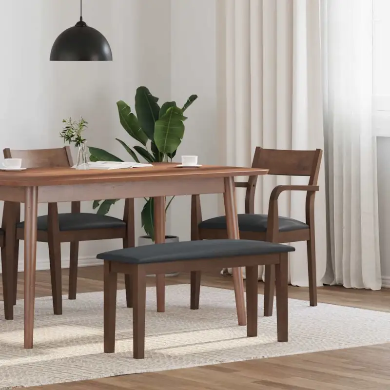 Eettafelbank met houten poten voor een comfortabele zitervaring