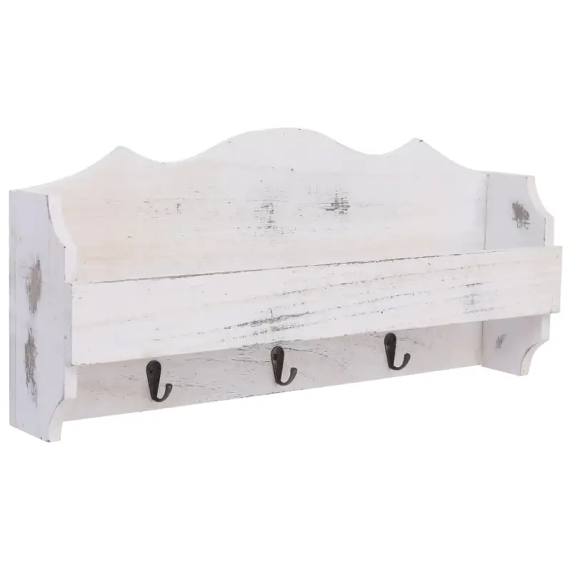 Elegante Houten Wandkapstok voor een Decoratieve Hal