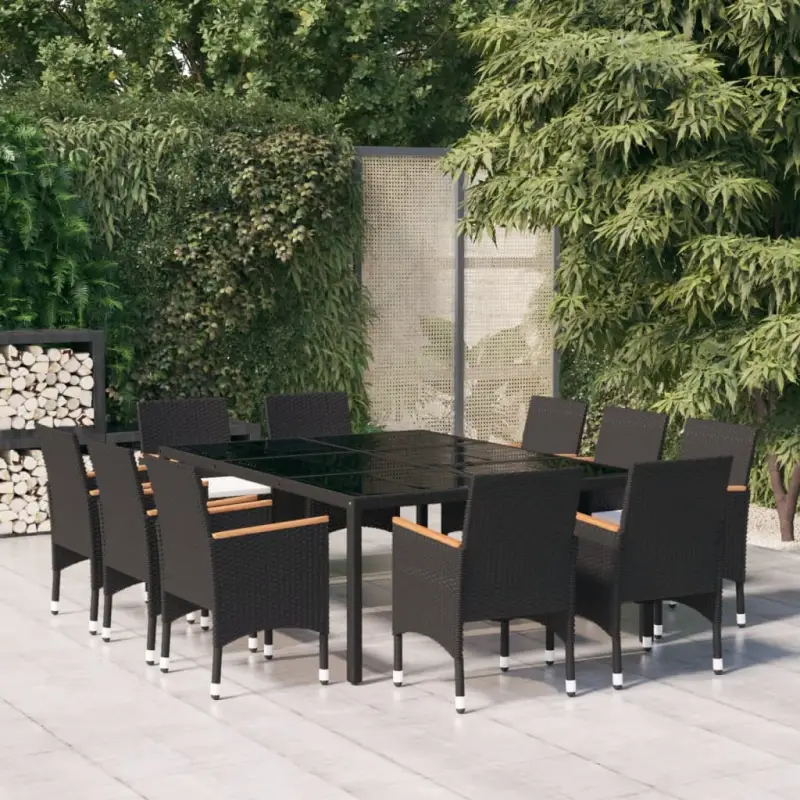 Elegante tuinset met poly rattan en stevige stalen frames