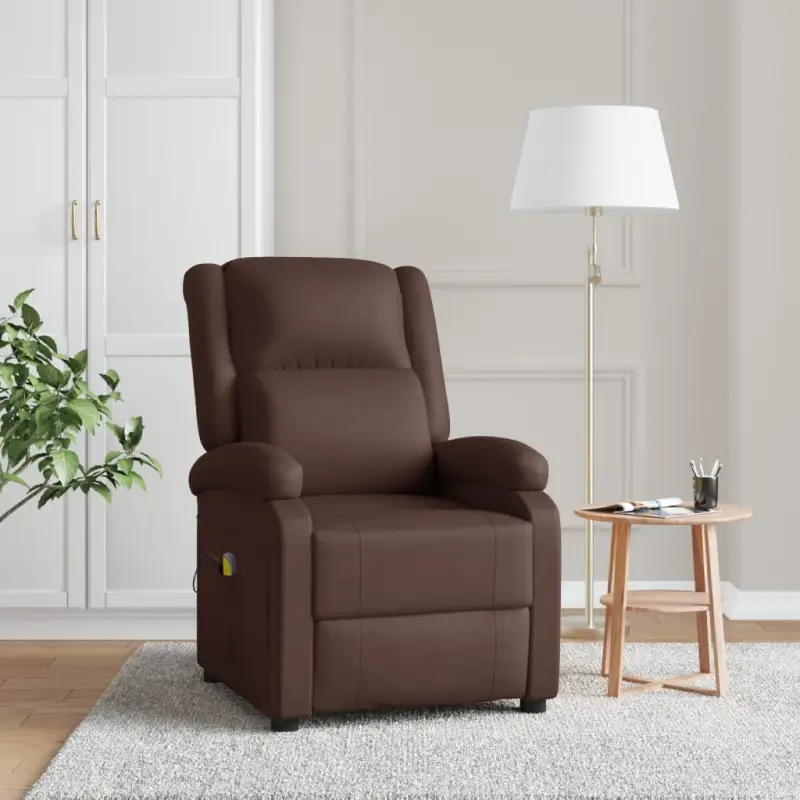 Elektrische massagestoel met verstelbare rug en voetensteun voor ultiem comfort