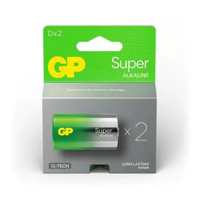 GP Super Alkaline D Batterijen 2-Pack
