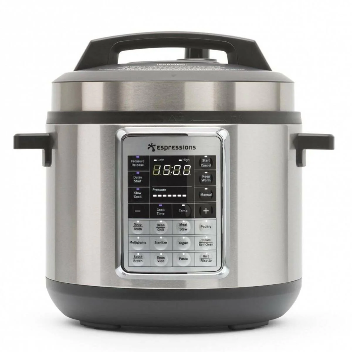 Espressions Smart Pressure Cooker 5,7L Sous-Vide functie RVS