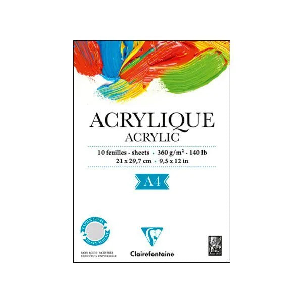 Clairfontaine – Acrylique 10 sheets 360 grams A4