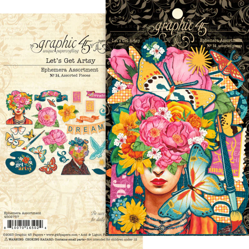 Graphic 45 Let’s get artsy diecuts