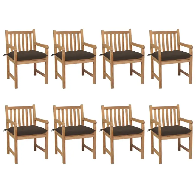 Fijn geschuurde teakhouten tuinstoelen set voor buitenruimte