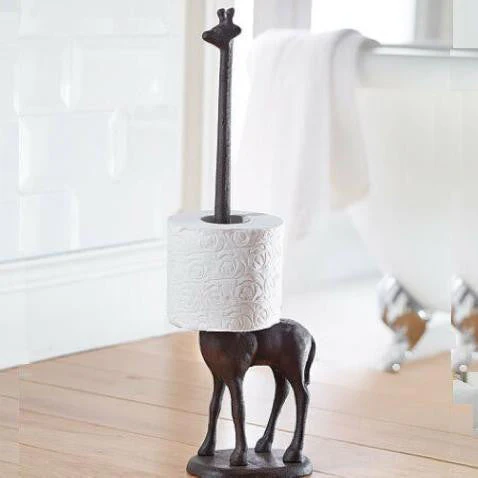 TwigaRoll – Vrijstaande Giraffe Toiletrolhouder van Gietijzer