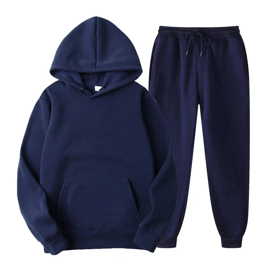 Heren Lounge Set – Comfortabele Katoenen Tweedelige Outfit met Moderne Snit