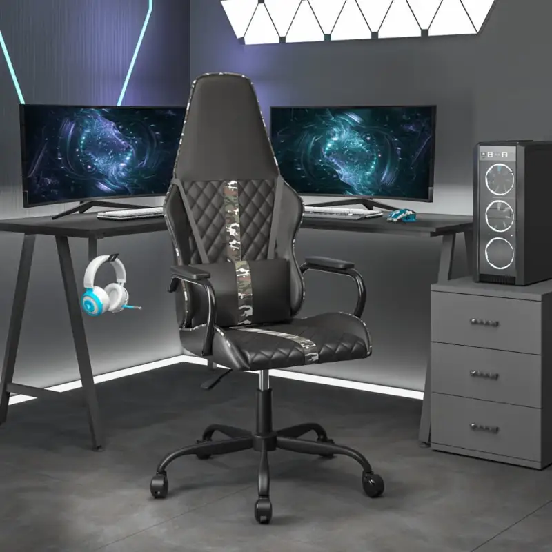 Gamingstoel met duurzaam kunstleer voor extra comfort