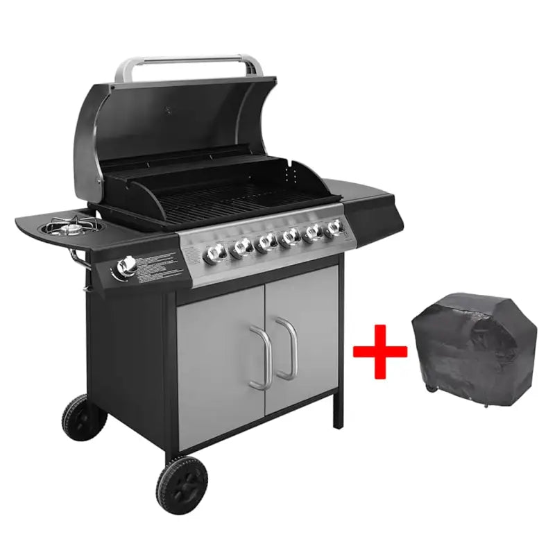 Gasbarbecue met verwijderbare vetopvanger en stevige zwenkwielen