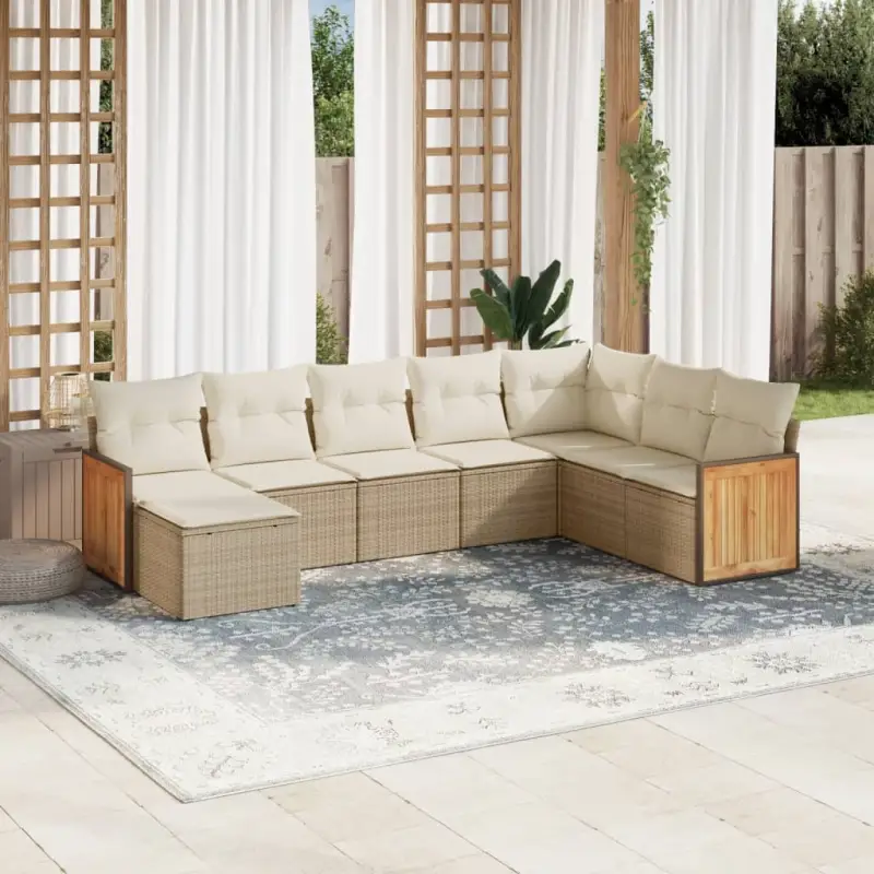 Gezellige tuinsets met beige materiaal en gepoedercoat staal afmetingen