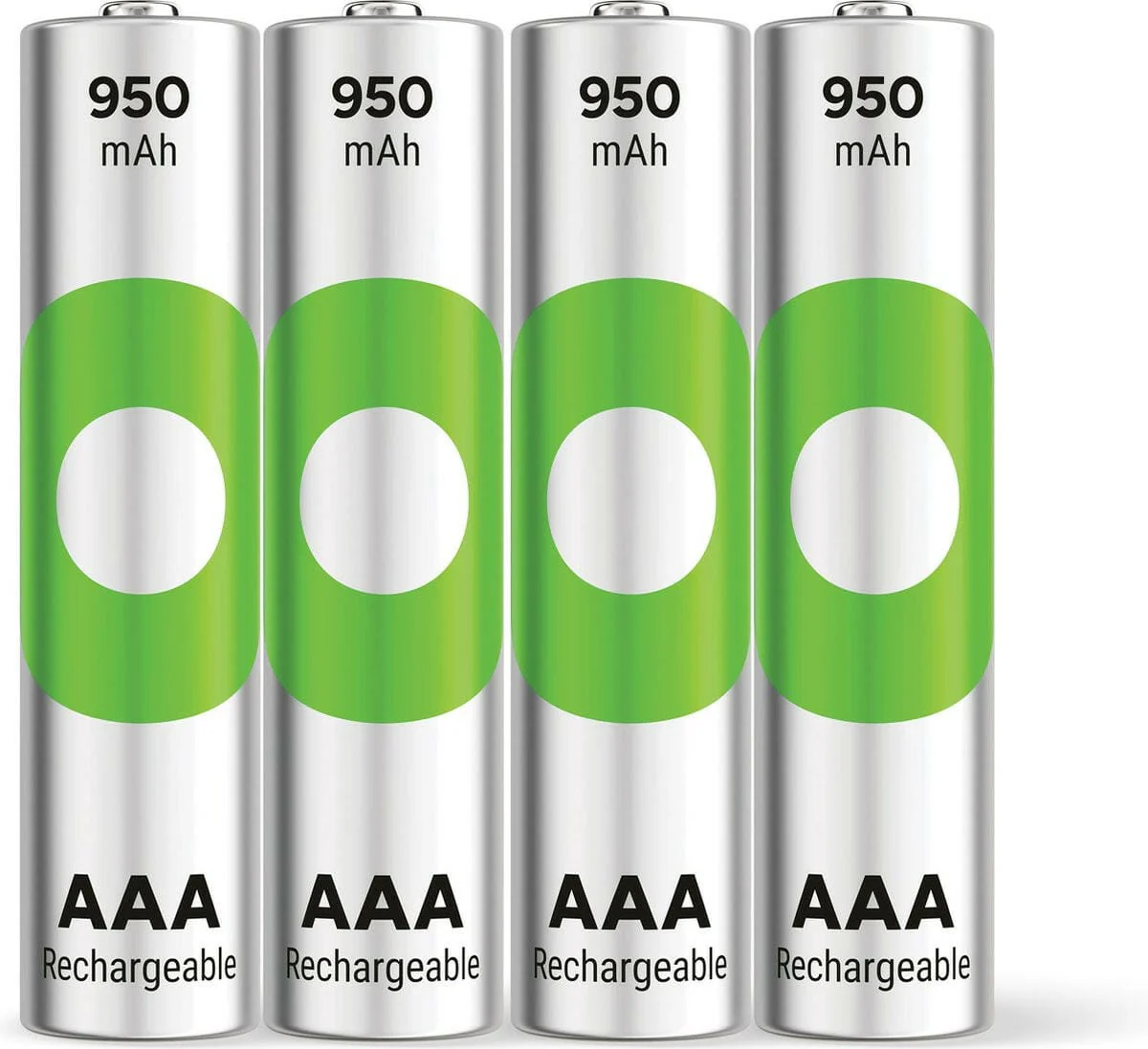 GP ReCyko Rechargeable AAA Batterijen 950mAh 4-Pack