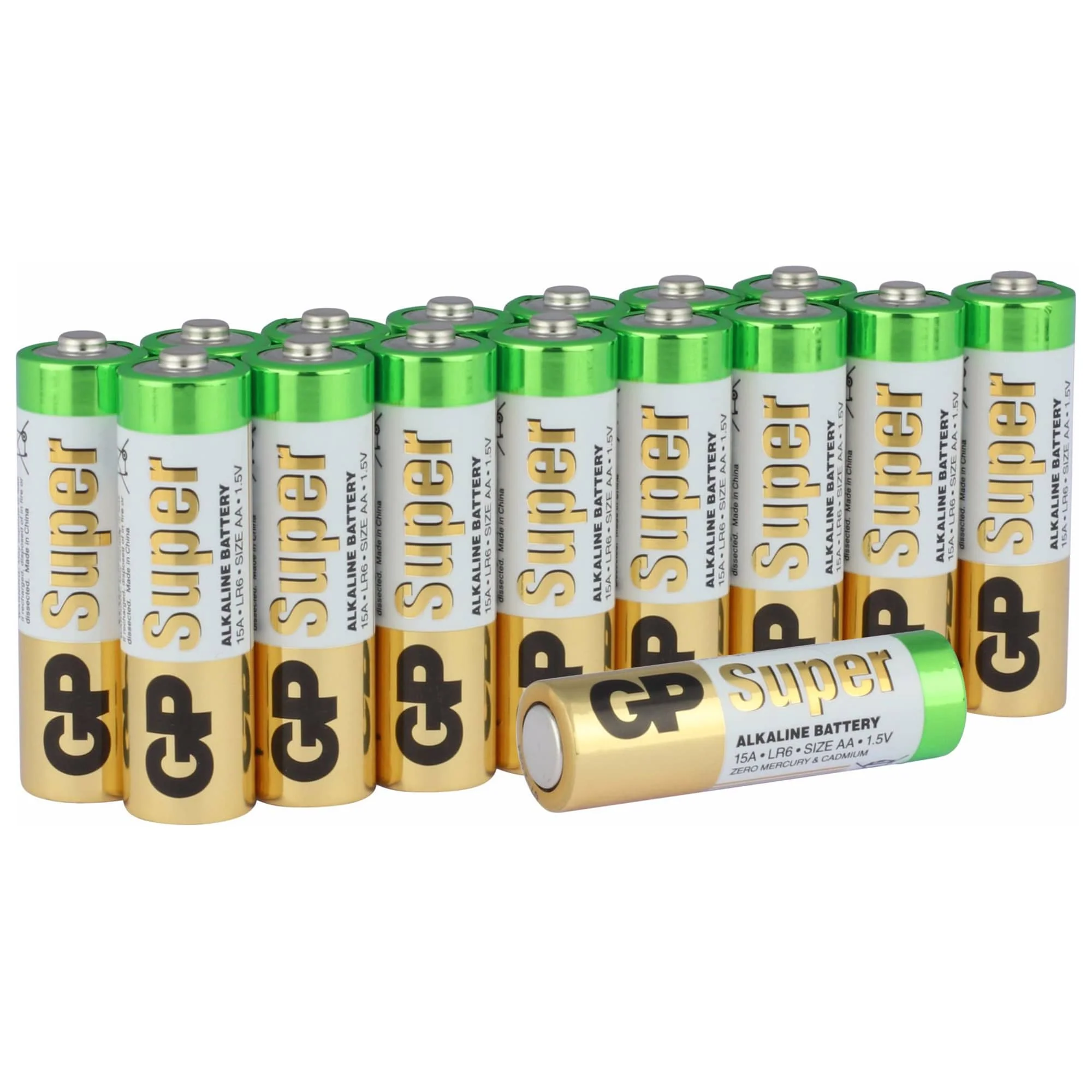 GP Super Alkaline AA LR16 Batterijen 16-Pack