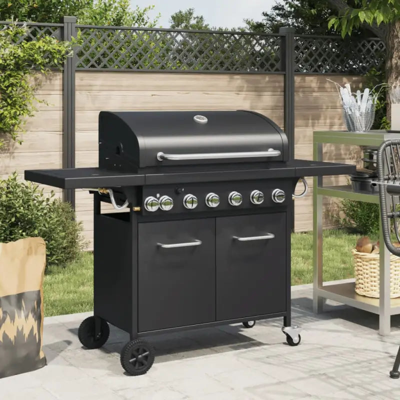 Grote gasbarbecue met ingebouwde thermometer en gepoedercoat staal