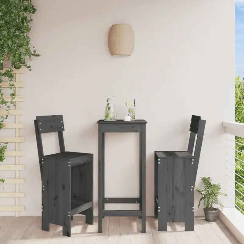 Houten barkrukken van massief grenenhout voor terras of balkon