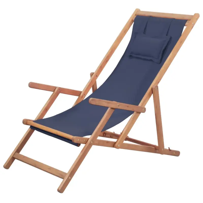 Houten frame tuinstoel voor tuin, strand en camping
