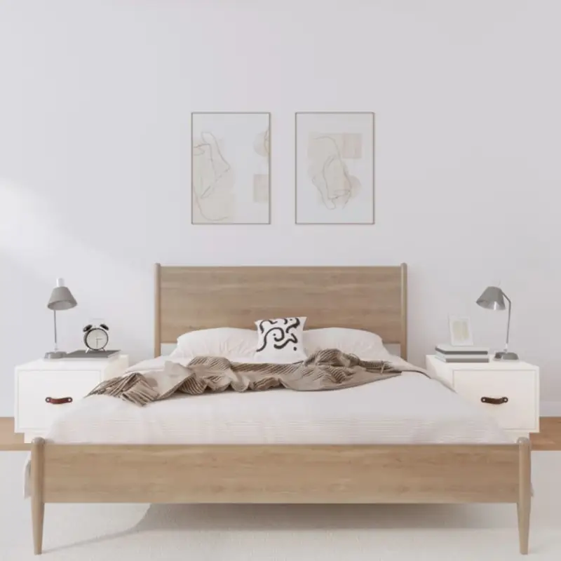 Houten nachtkastjes van massief grenenhout voor een elegant interieur