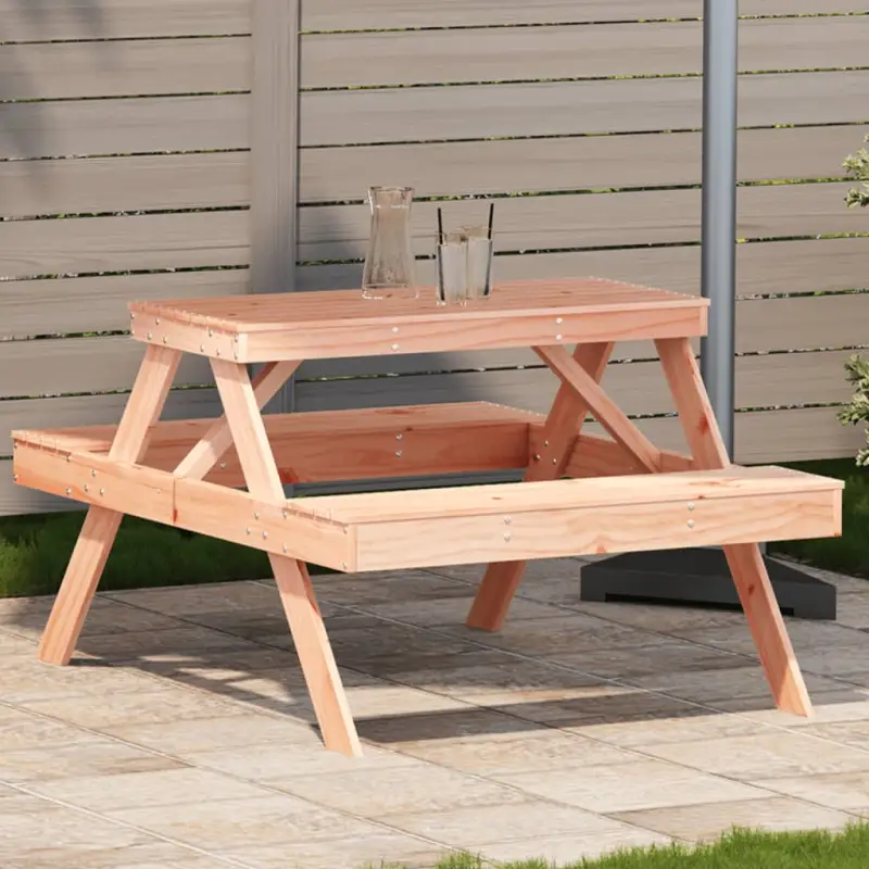 Houten picknicktafel van massief douglashout voor buitengebruik