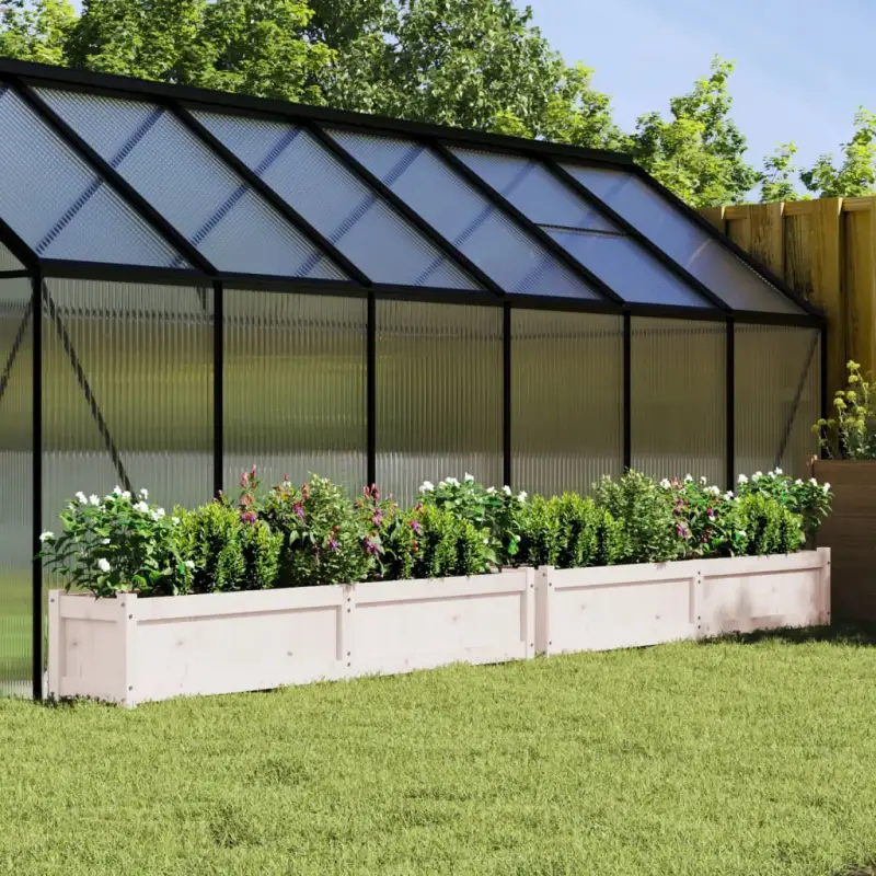 Houten plantenbakken van massief grenenhout voor tuin en balkon