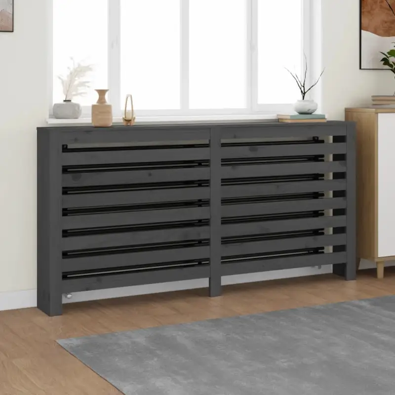 Houten radiatorombouw van massief grenenhout voor decoratie en extra plankruimte