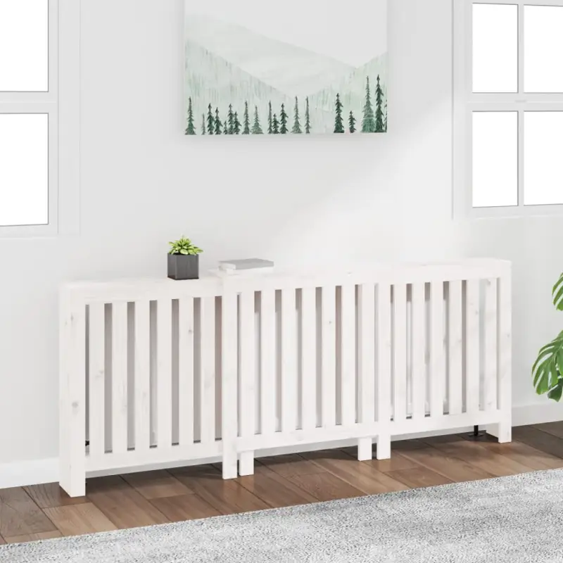 Houten radiatorombouw van massief grenenhout voor extra stijl en functionaliteit