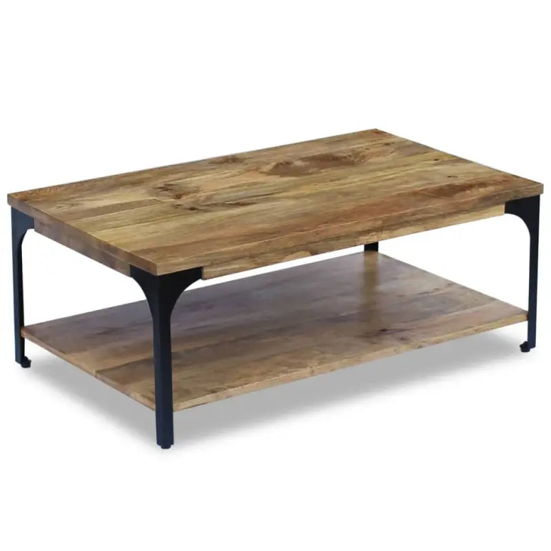 Houten salontafel met stevige constructie voor je woonkamer