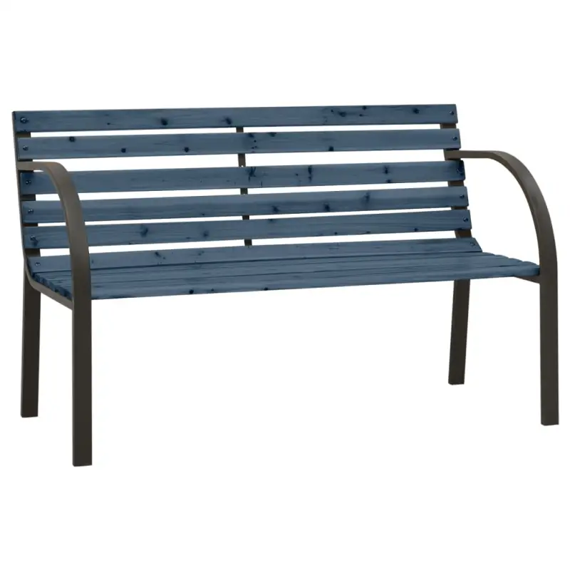 Houten tuinbank van Chinees Vurenhout met stalen frame