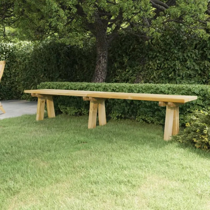 Houten tuinbank van geïmpregneerd massief grenenhout voor buitengebruik