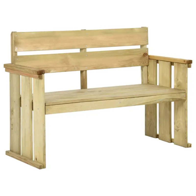 Houten tuinbank voor ontspanning en decoratie