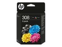 HP 308 Black/Tri-Color 2-Pack