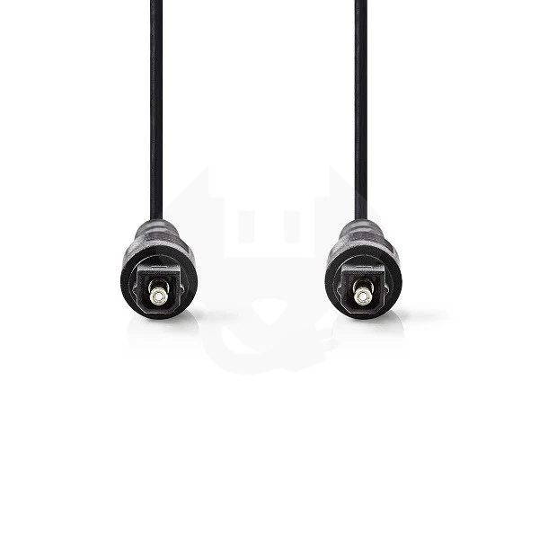 Nedis Optische kabel – 1 meter (Toslink, Zwart)