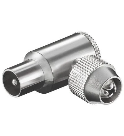 Coax Connector – (Push On, Haaks, Mannelijk) – Nedis