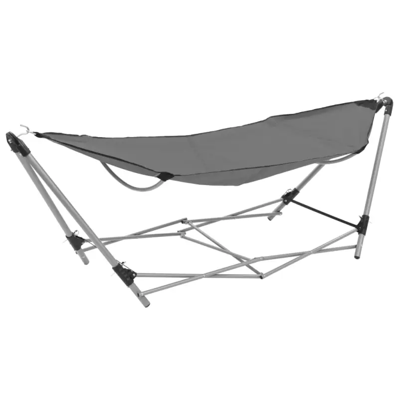 Inklapbare standaard hangmat met gepoedercoat staal en 600d oxford