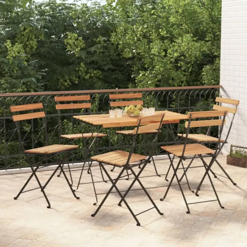 Inklapbare tuinstoelen van massief teakhout voor tuin en terras