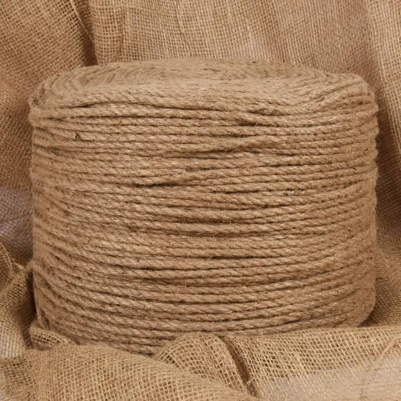 Jute touw voor tuin, landbouw en scheepvaart gebruik